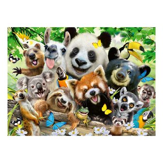 Ravensburger Wildlife selfie dierenpuzzel 300 stukjes XXL