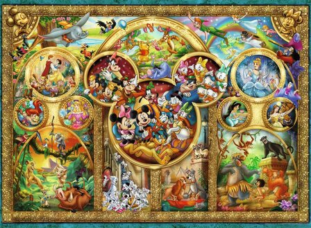 Ravensburger Most famous Disney characters puzzel 500 stukjes