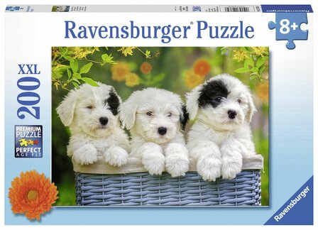 Ravensburger puzzel Schattige Puppies 200 stukjes XXL