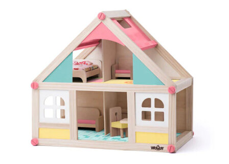 Woody houten poppenhuis 91328