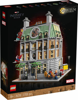 LEGO Marvel Sanctum Sanctorum Collectible met Iron Man en Doctor Strange Minifiguren 76218