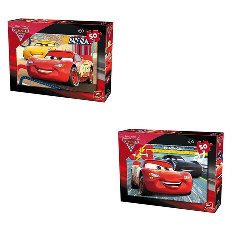 Disney puzzel Cars 50 stukjes, 2 soorten