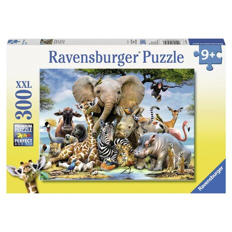 Ravensburger Afrikaanse vrienden dierenpuzzel 300 stukjes XXL