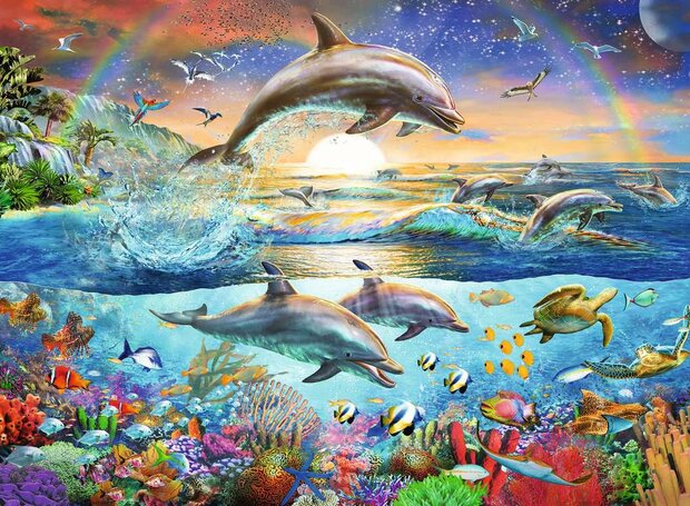 Ravensburger Dolfijnenparadijs puzzel 300 stukjes XXL