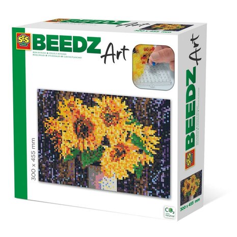 SES beedz art strijkkralen Zonnebloemen van Gogh 7.000 stuks