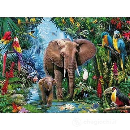 Ravensburger Olifanten in de Jungle puzzel 150 stukjes XXL