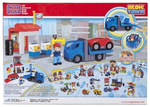 Megabloks 382 Blok Town Garage 1 onderdeel missend