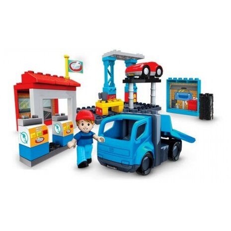 Megabloks 382 Blok Town Garage 1 onderdeel missend