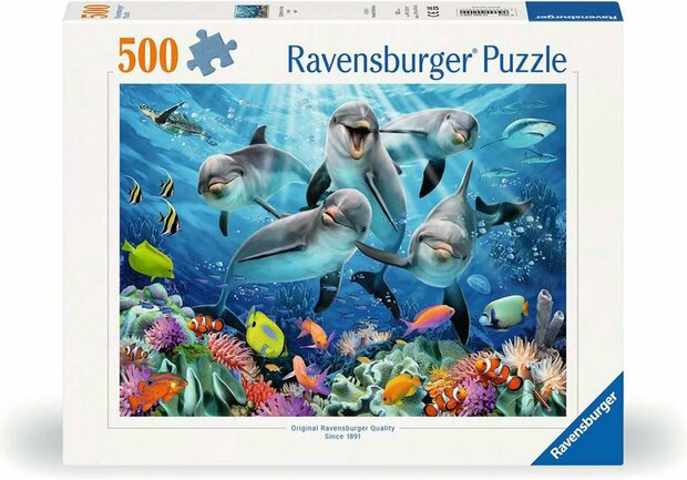 Ravensburger Dolfijnen puzzel 500 stukjes