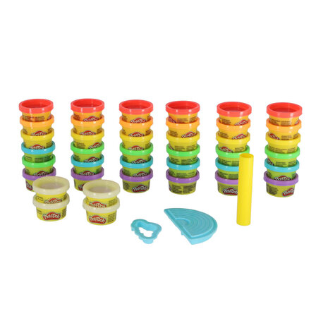 Playdoh regenboog klei compound pack 40 potjes